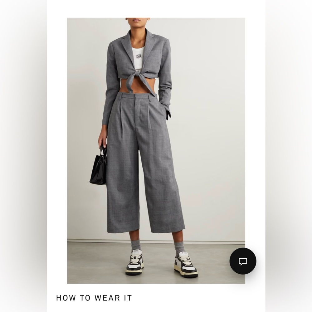 R13 Women's Gray Wide Leg Pants